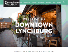 Tablet Screenshot of downtownlynchburg.com
